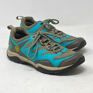 Columbia Blue and Brown Athletic Shoes